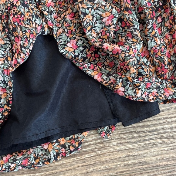 BB Dakota Steve Madden Ditsy Tiered Ruffle Dress Floral Print Women's Size L NWT - Picture 8 of 14